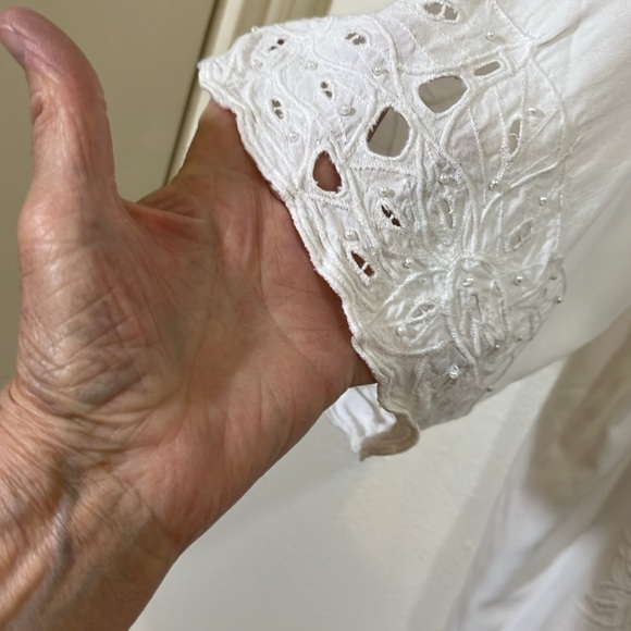 Midnight Velvet 2 pc. White smmaxi skirt and matching jacket. Size 1X - Picture 7 of 14